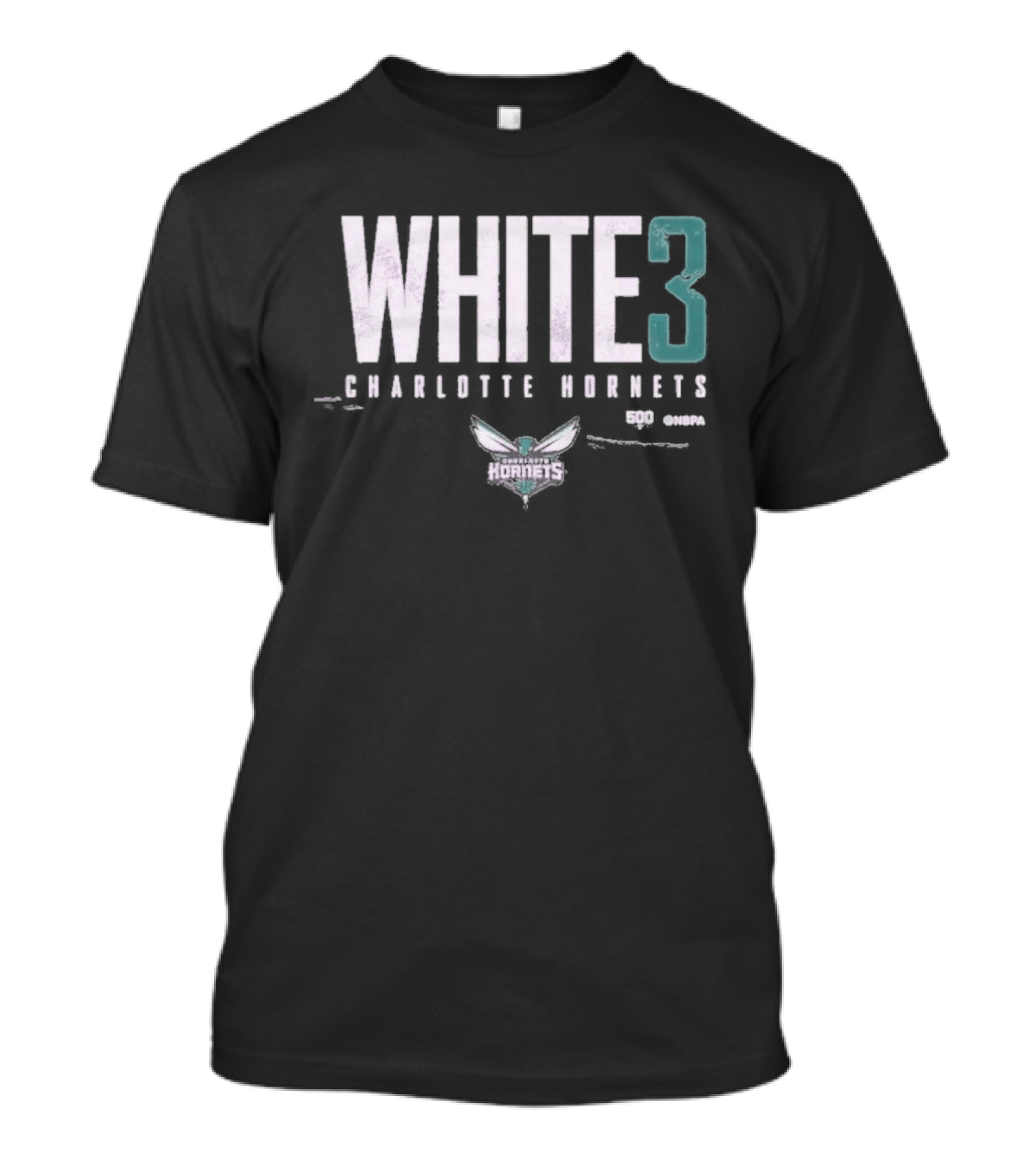 WHITE 3 Charlotte Hornets WHT T-Shirt