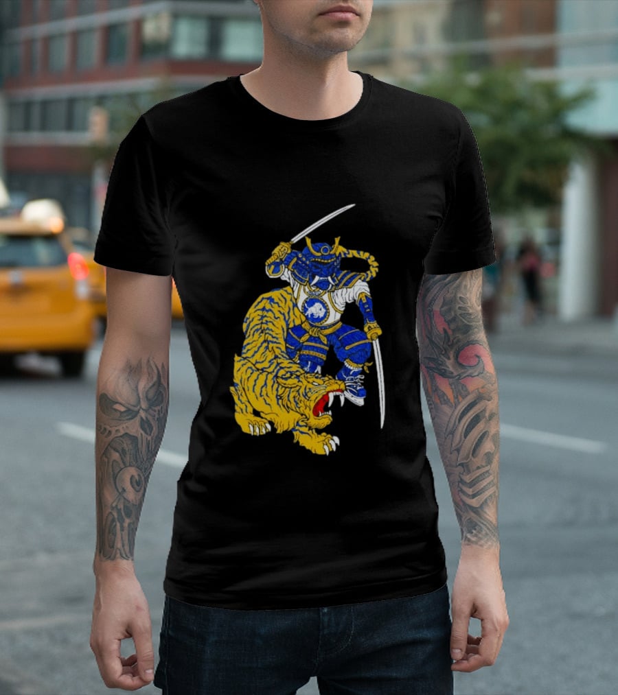 Warpath Buffalo Sabres Samurai With Tiger T-Shirt