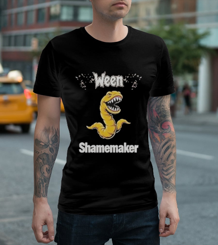 Ween Shamemaker Yellow Snake Teeth T-Shirt