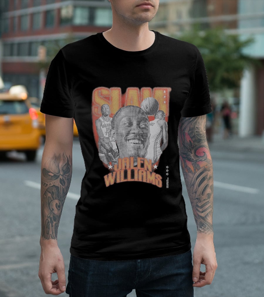 Slam Jalen Williams Oklahoma City Thunder Basketball Remix T-Shirt