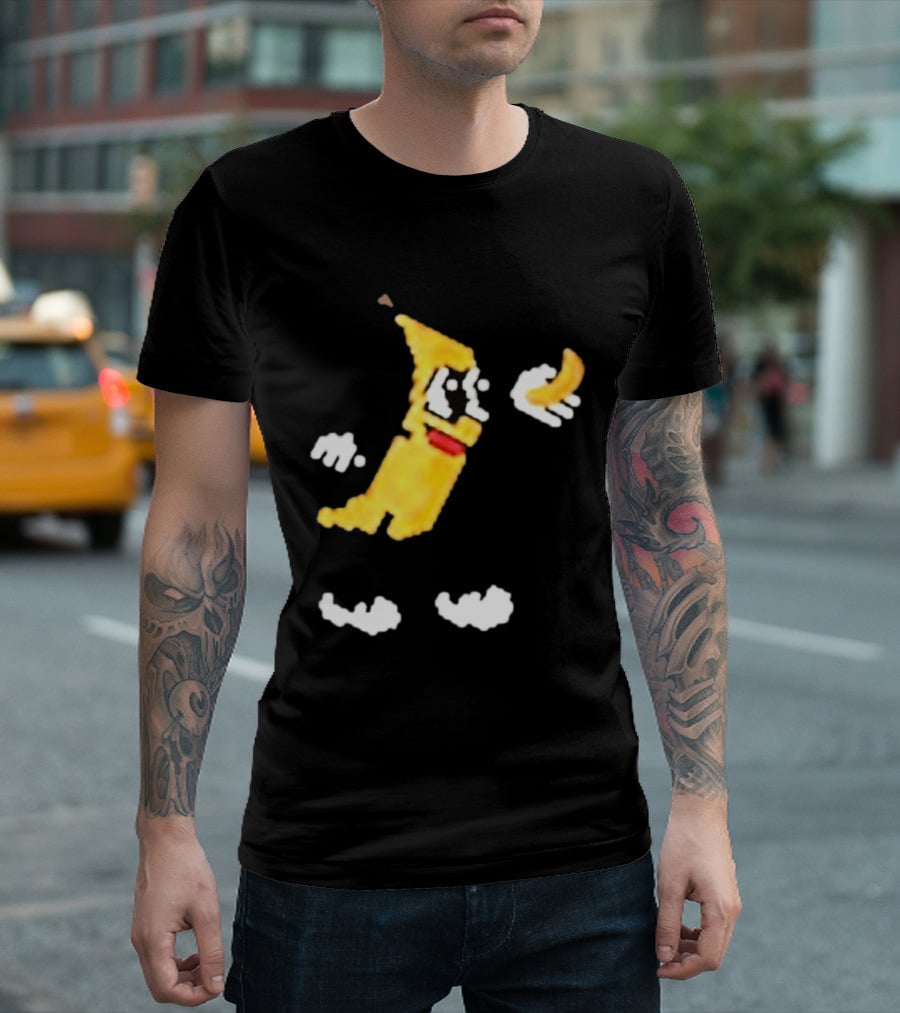 Spacex Banana Pixelated Cartoon T-Shirt