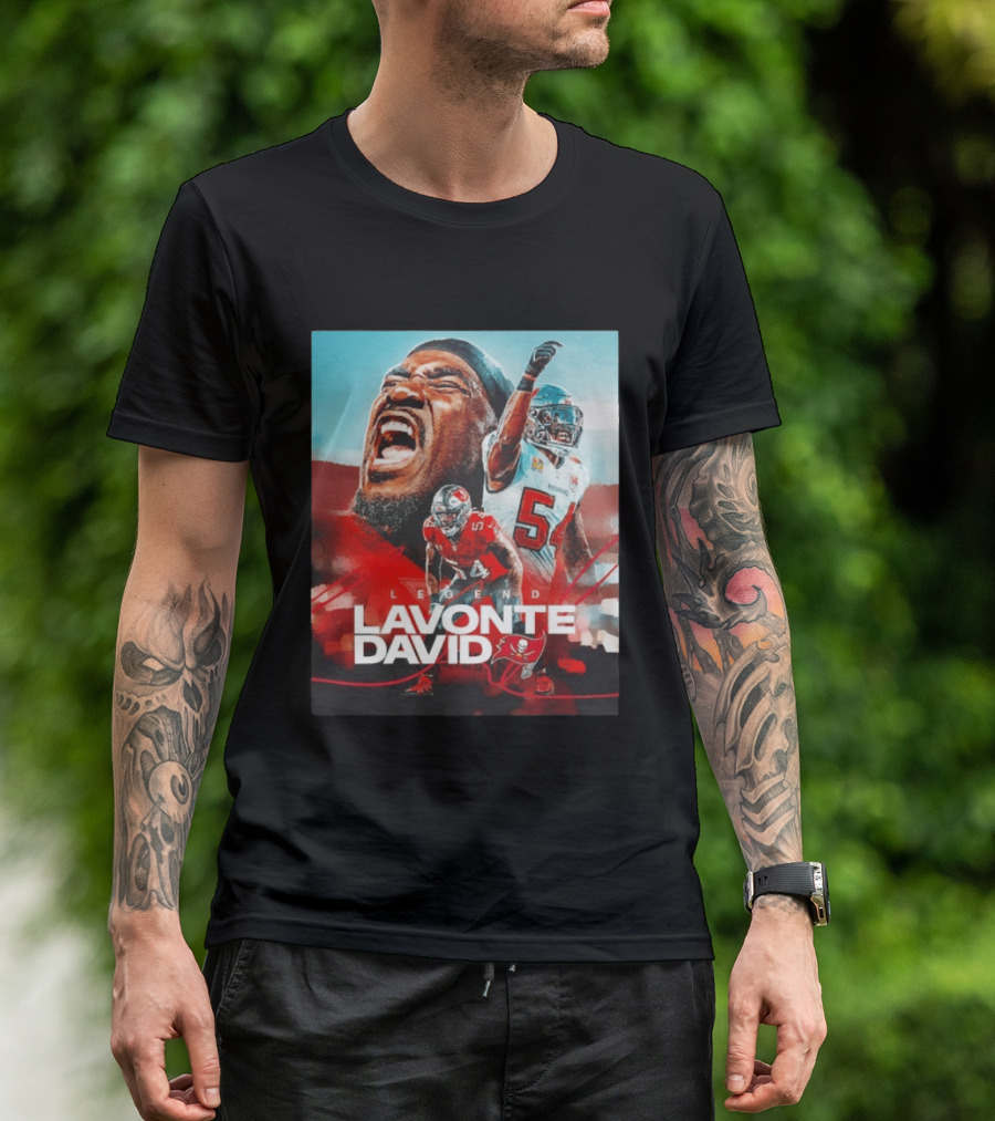 Lavonte David Legend Tampa Bay Buccaneers NFL Collage T-Shirt