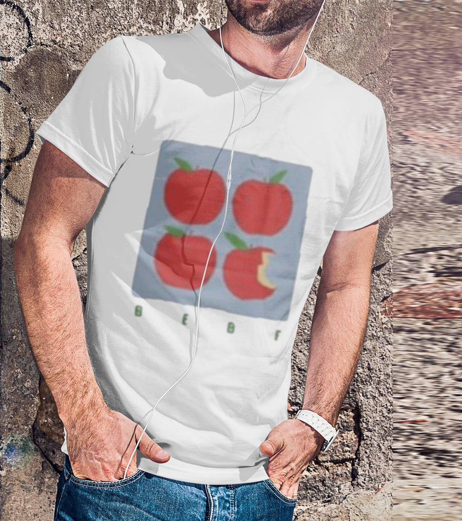 Bebe Stockwell Apple Pop Art Four Red Apples With Bite T-Shirt