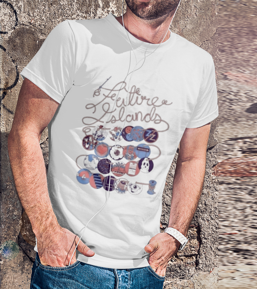 Future Islands The Never Ending Scribble Hearts And Circles T-Shirt