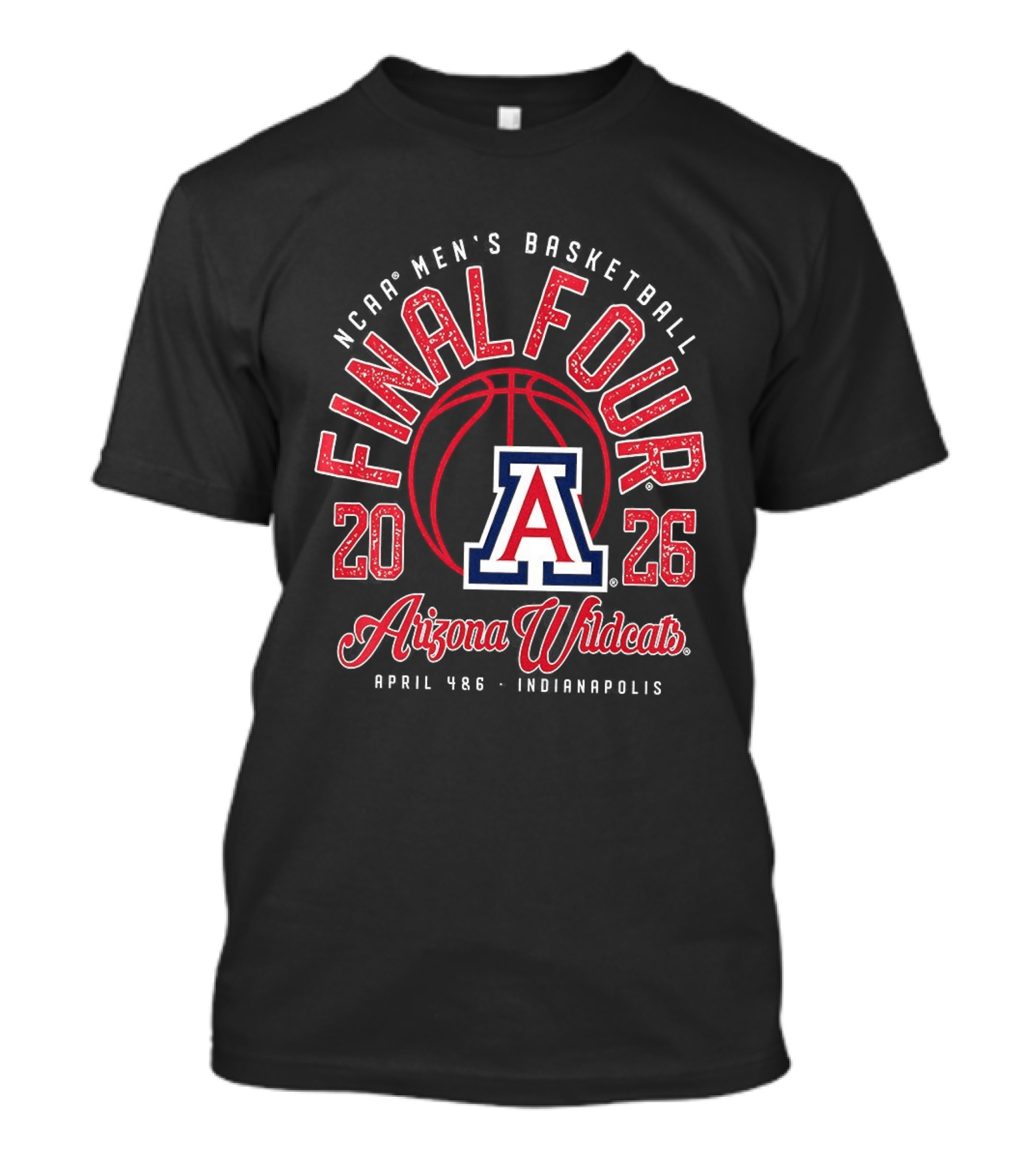 2026 NCAA Men's Basketball Final Four Arizona Wildcats Tournament T-Shirt