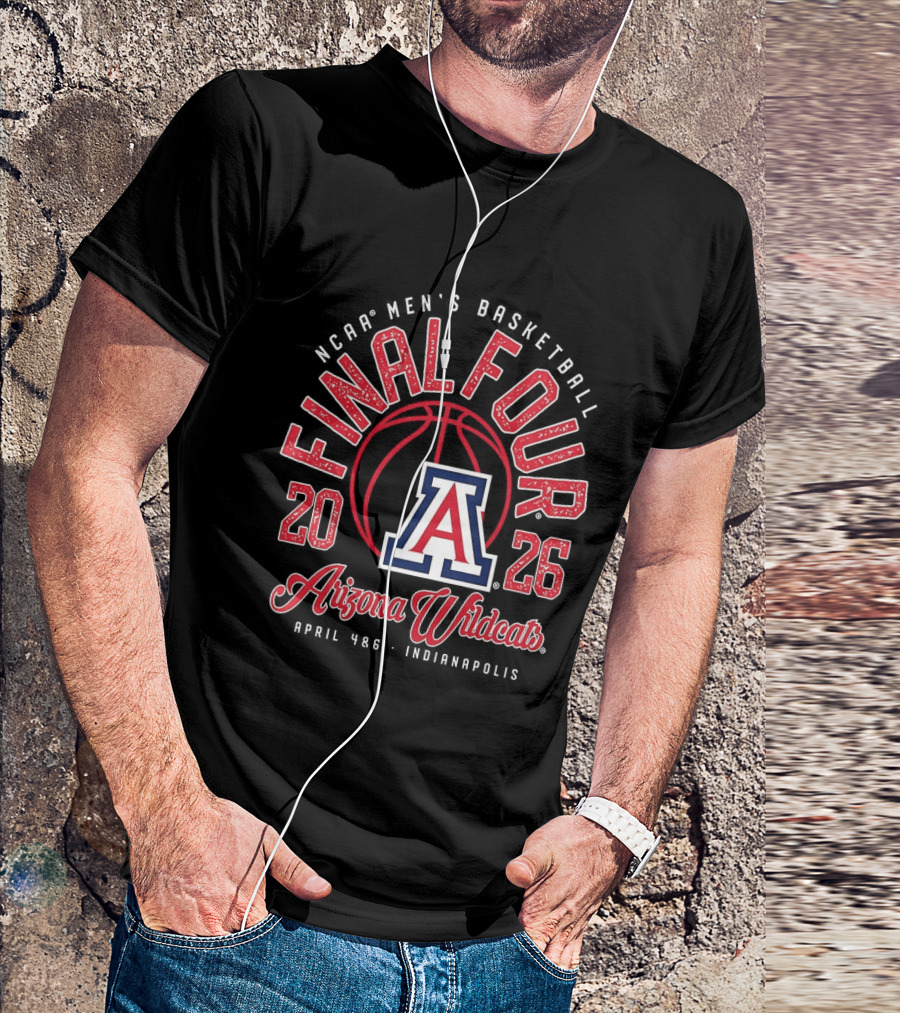 2026 NCAA Men's Basketball Final Four Arizona Wildcats Tournament T-Shirt