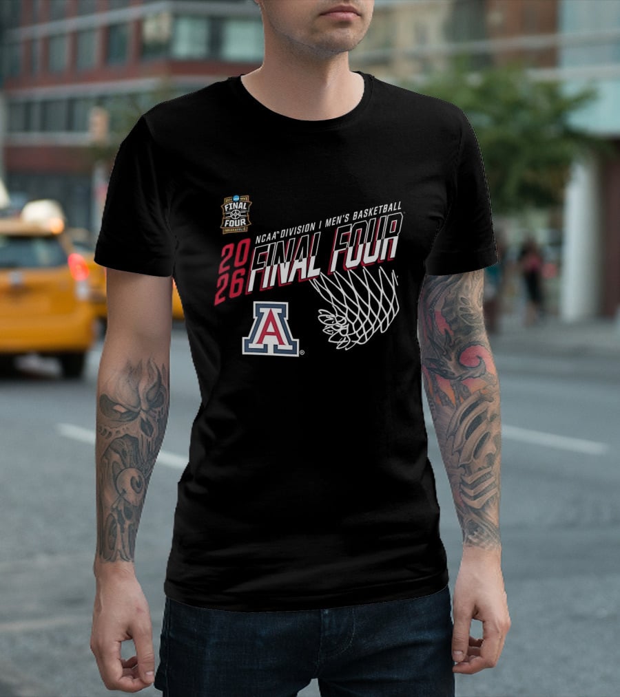 Arizona Wildcats 2026 NCAA Division I Men's Basketball Final Four Indiana T-Shirt