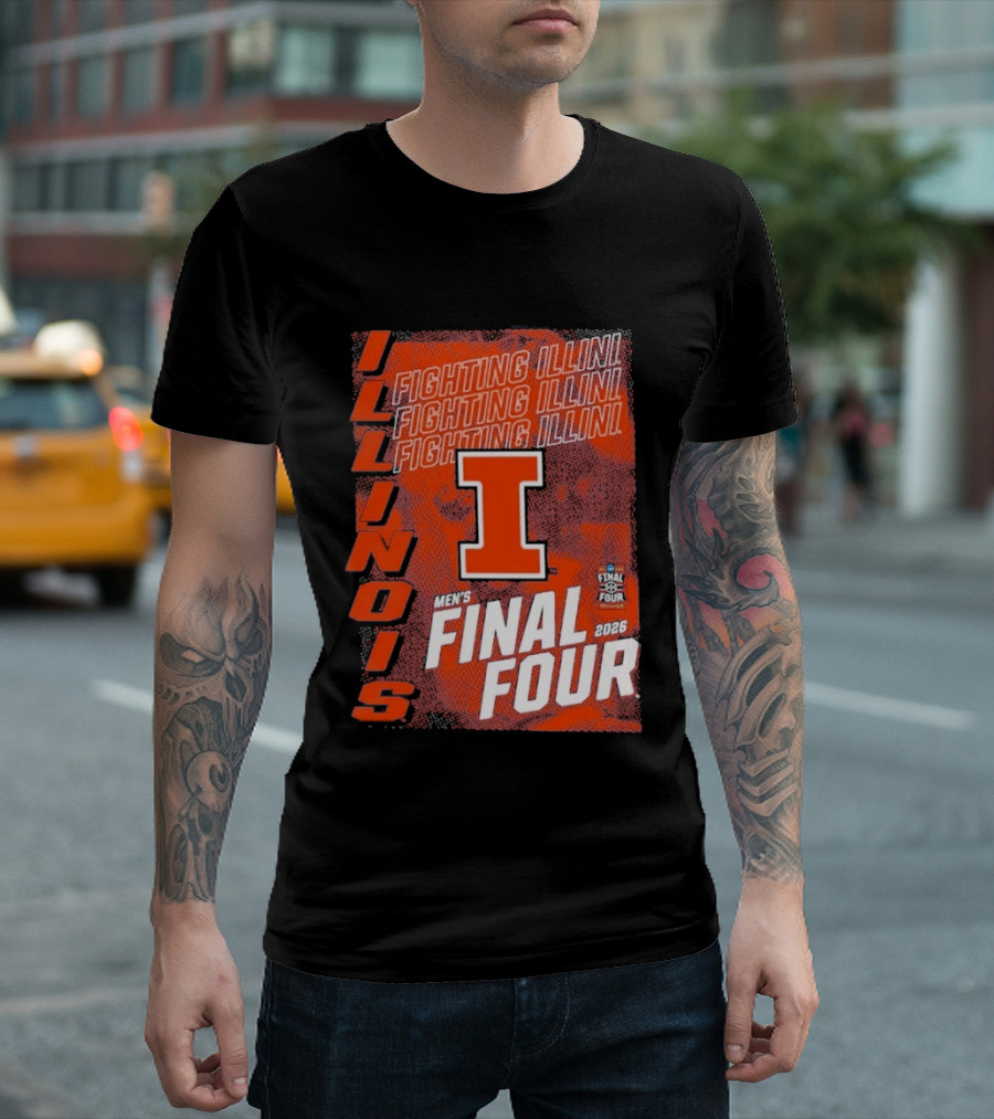 Illinois Fighting Illini Men's Final Four 2026 Basketball T-Shirt