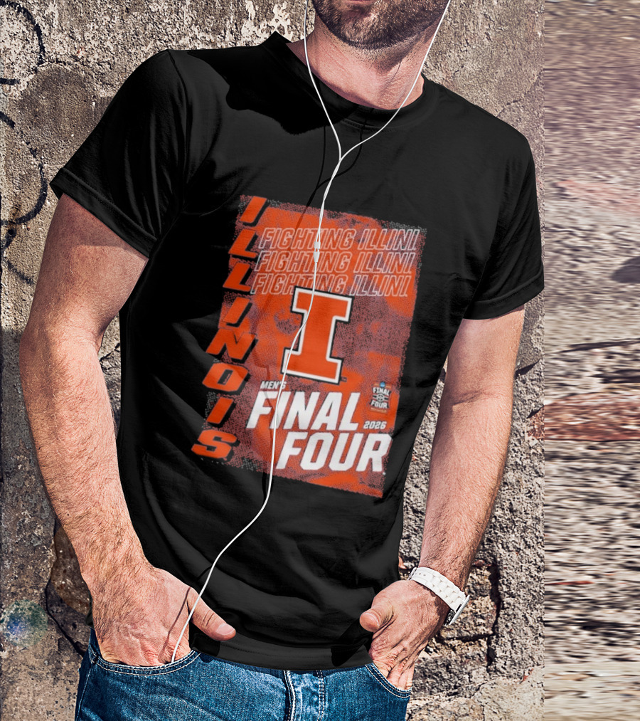 Illinois Fighting Illini Men's Final Four 2026 Basketball T-Shirt