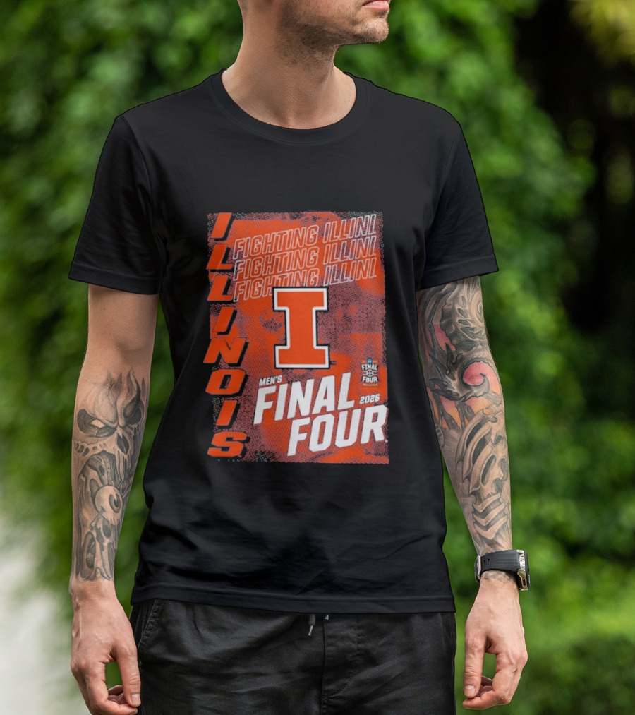 Illinois Fighting Illini Men's Final Four 2026 Basketball T-Shirt
