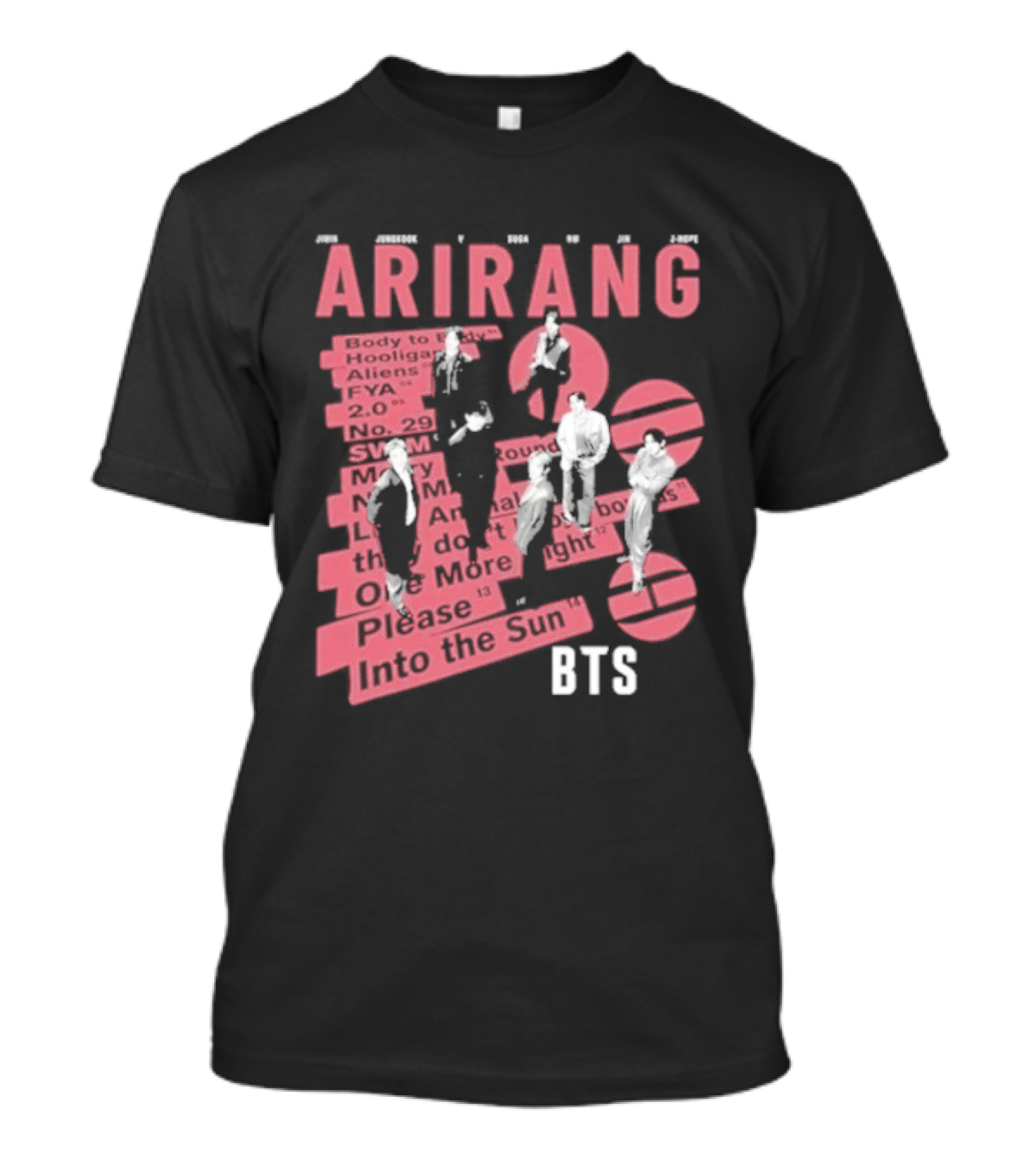 BTS Arirang World Tour 2026 Concert Please Into The Sun T-Shirt