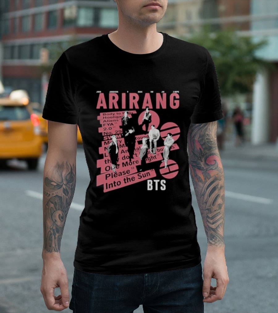 BTS Arirang World Tour 2026 Concert Please Into The Sun T-Shirt