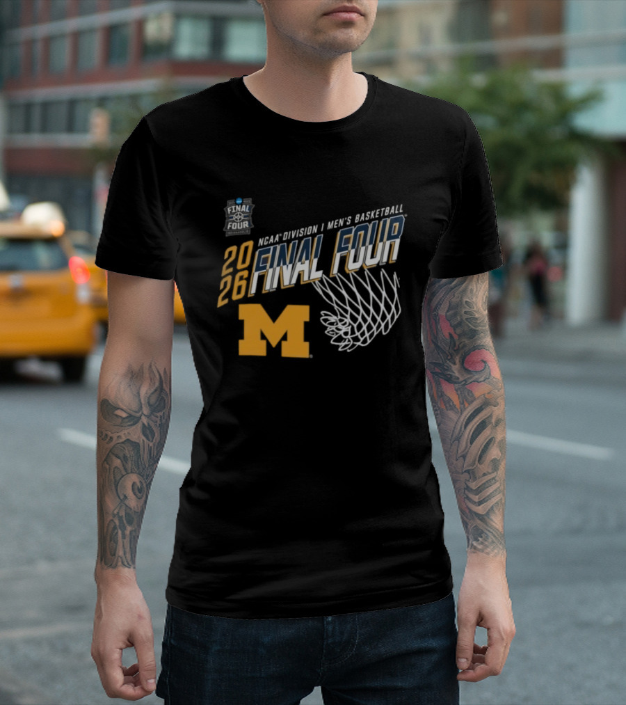 Michigan Wolverines 2026 NCAA Men's Basketball Final Four March Madness T-Shirt