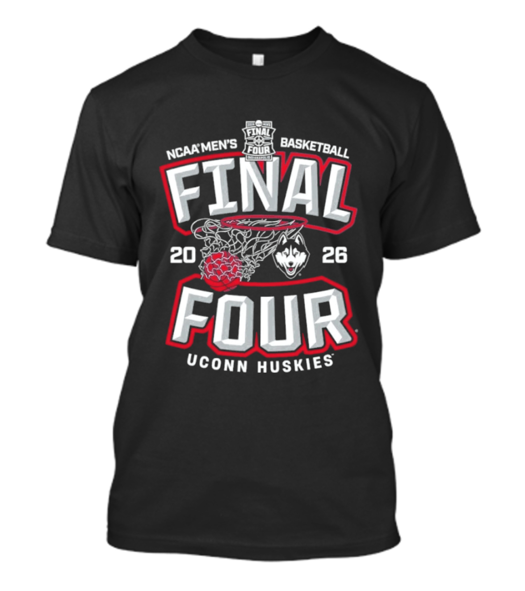 NCAA Men's Basketball Final Four 2026 UConn Huskies T-Shirt