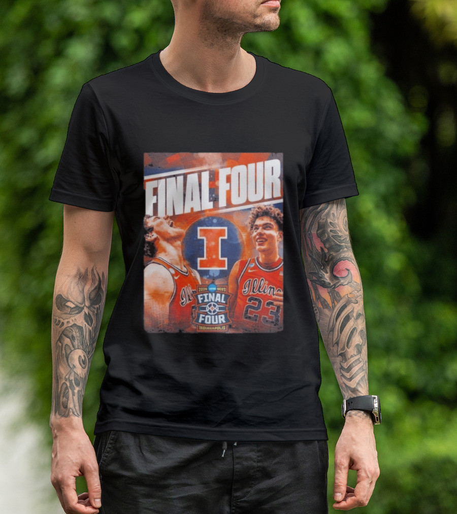 Final Four 2026 Illinois Fighting Illini Indianapolis NCAA Mens Basketball T-Shirt
