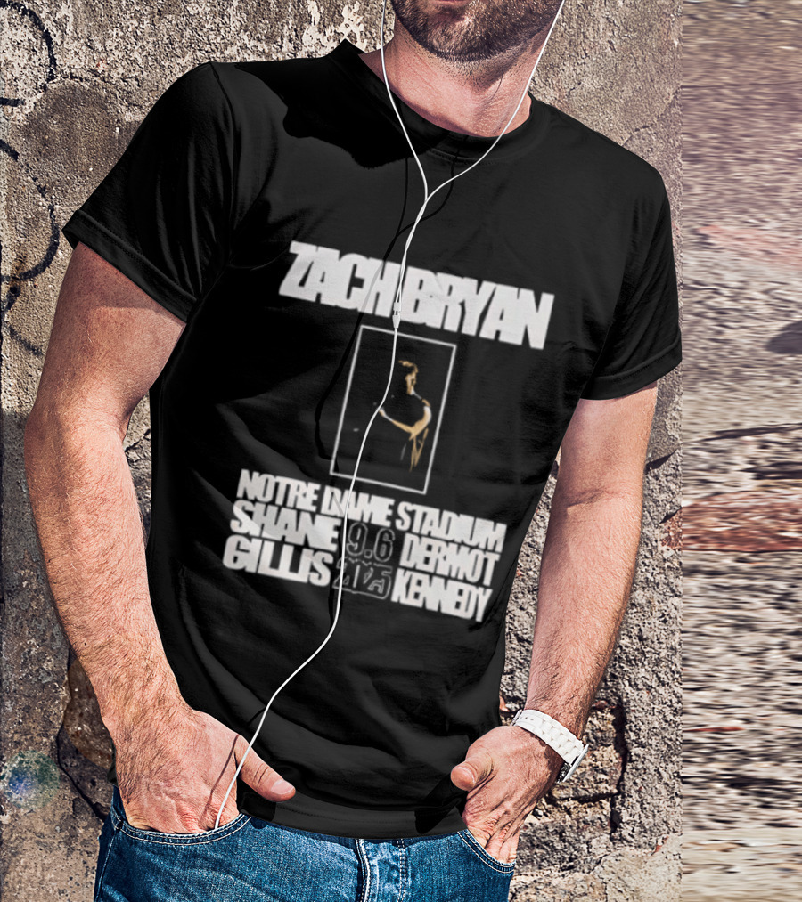 Zach Bryan Notre Dame Stadium Sept 2025 Event Date And Venue T-Shirt