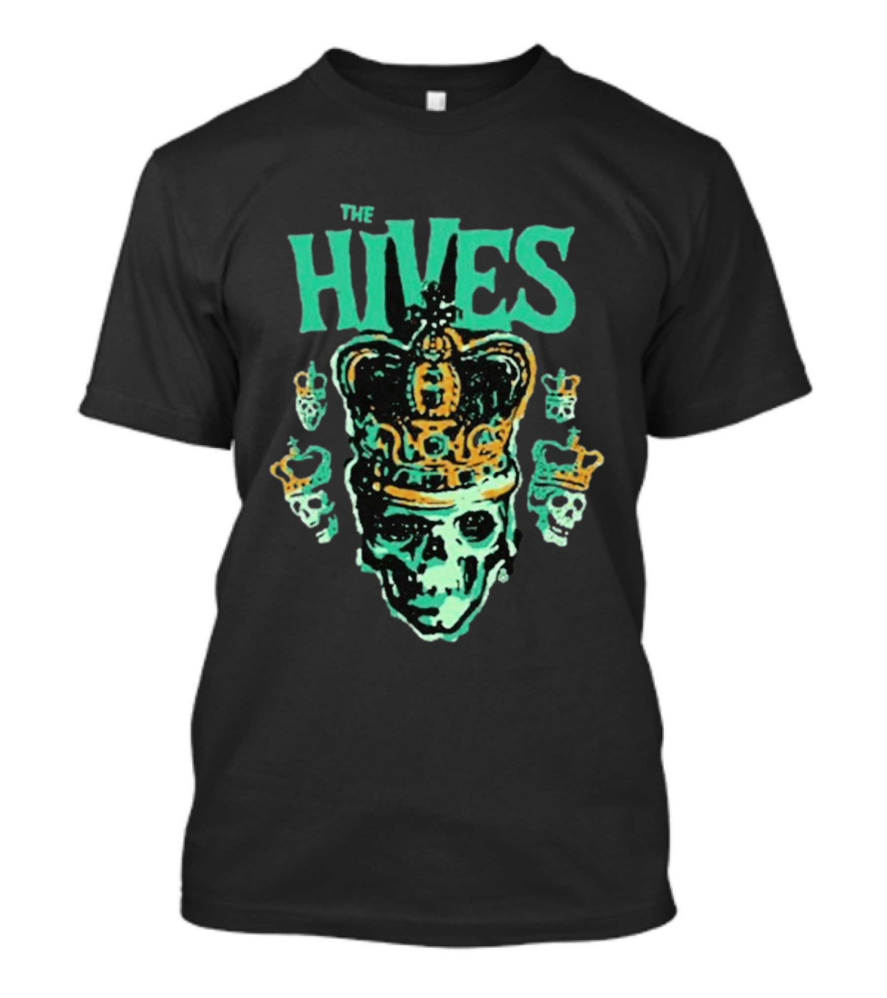 The Hives Green Skull Crown Art Band Merchandise T-Shirt