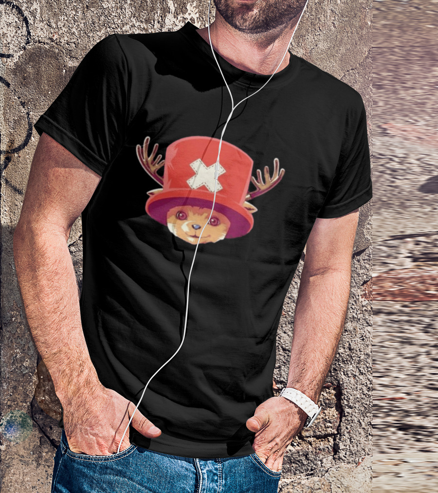 Tony Tony Chopper Red Hat Antlers Anime T-Shirt