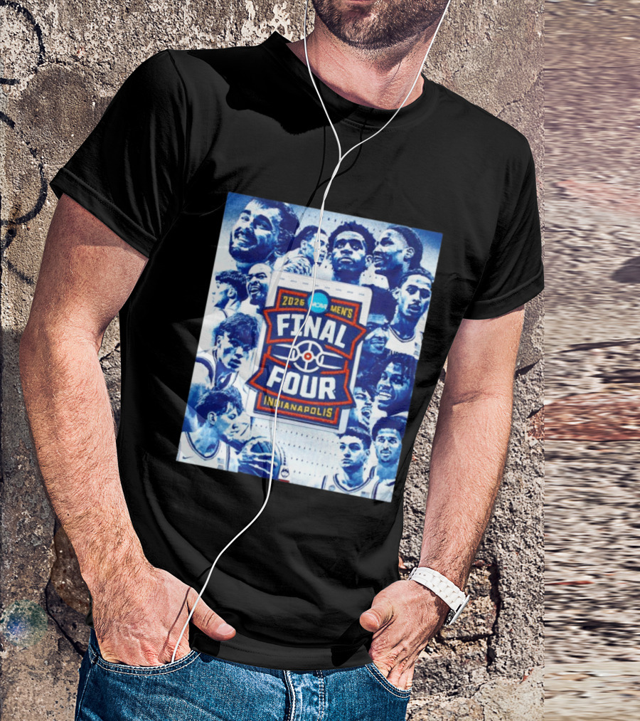 2026 NCAA Men's Final Four Indianapolis Basketball UConn Huskies Players T-Shirt