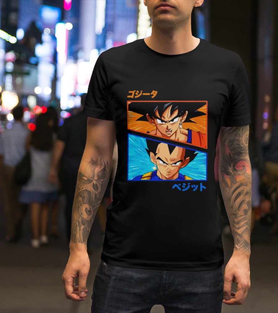 Gogeta Vegito Fusion Transformation Dragon Ball Z Super Saiyan Anime T-Shirt