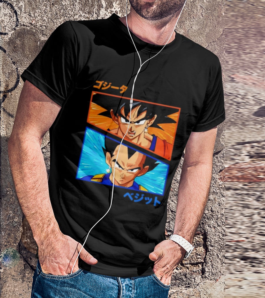 Gogeta Vegito Fusion Transformation Dragon Ball Z Super Saiyan Anime T-Shirt