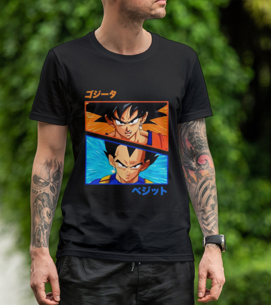 Gogeta Vegito Fusion Transformation Dragon Ball Z Super Saiyan Anime T-Shirt