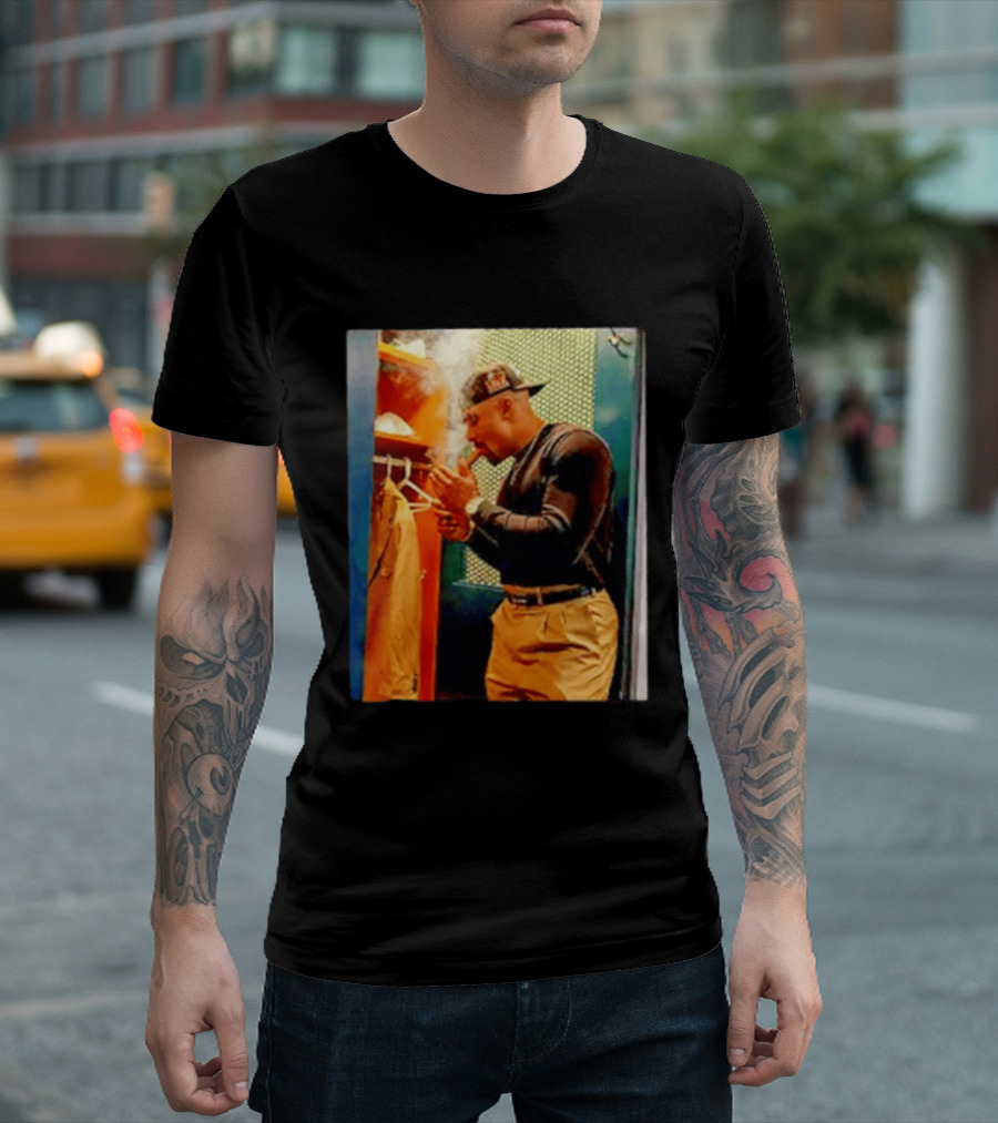 Jalen Hurts Celebrating Smoking Cigar Locker Room Moment T-Shirt