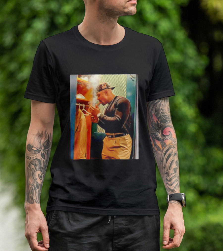 Jalen Hurts Celebrating Smoking Cigar Locker Room Moment T-Shirt