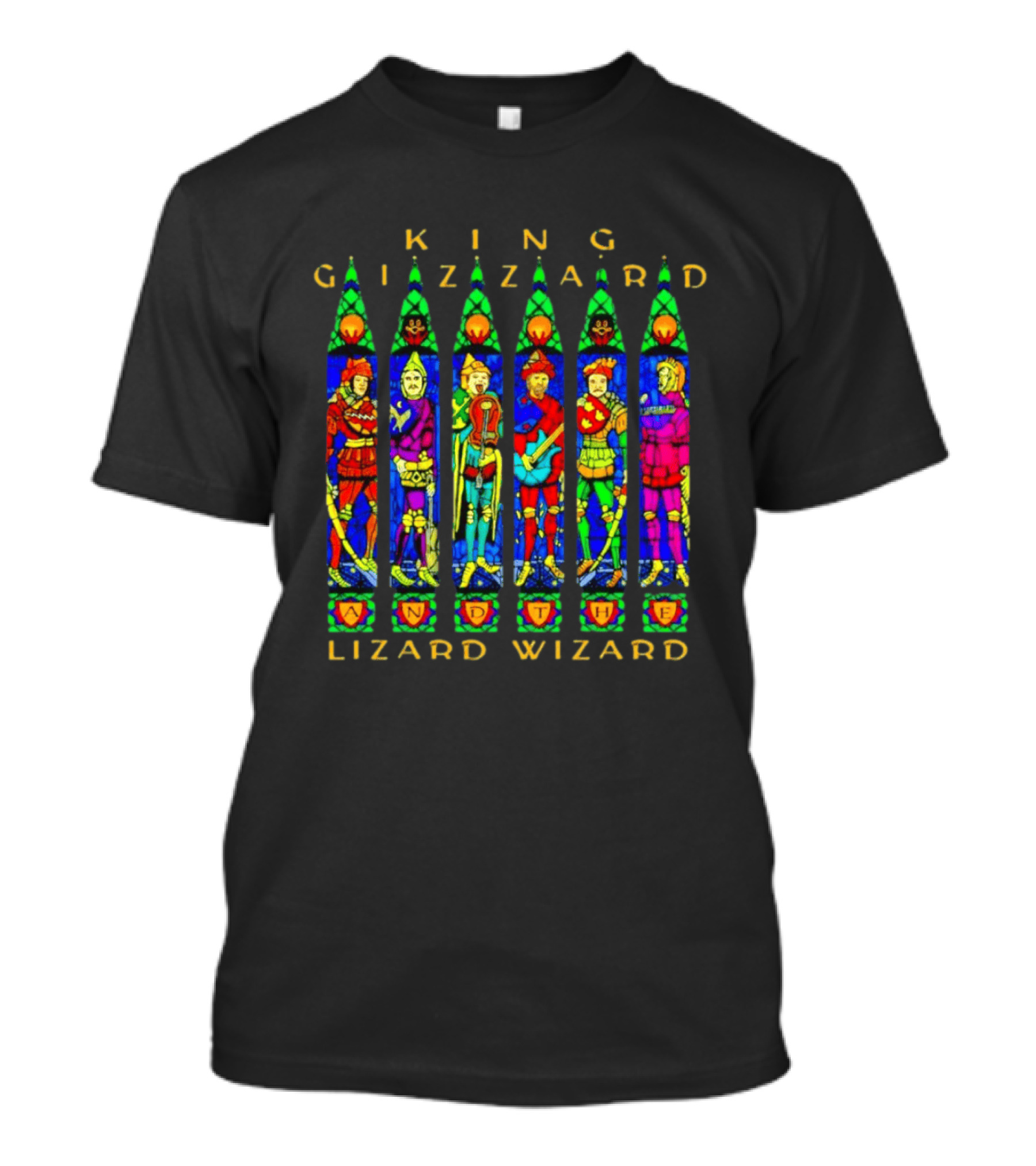 King Gizzard And The Lizard Wizard Stained Glass Band T-Shirt