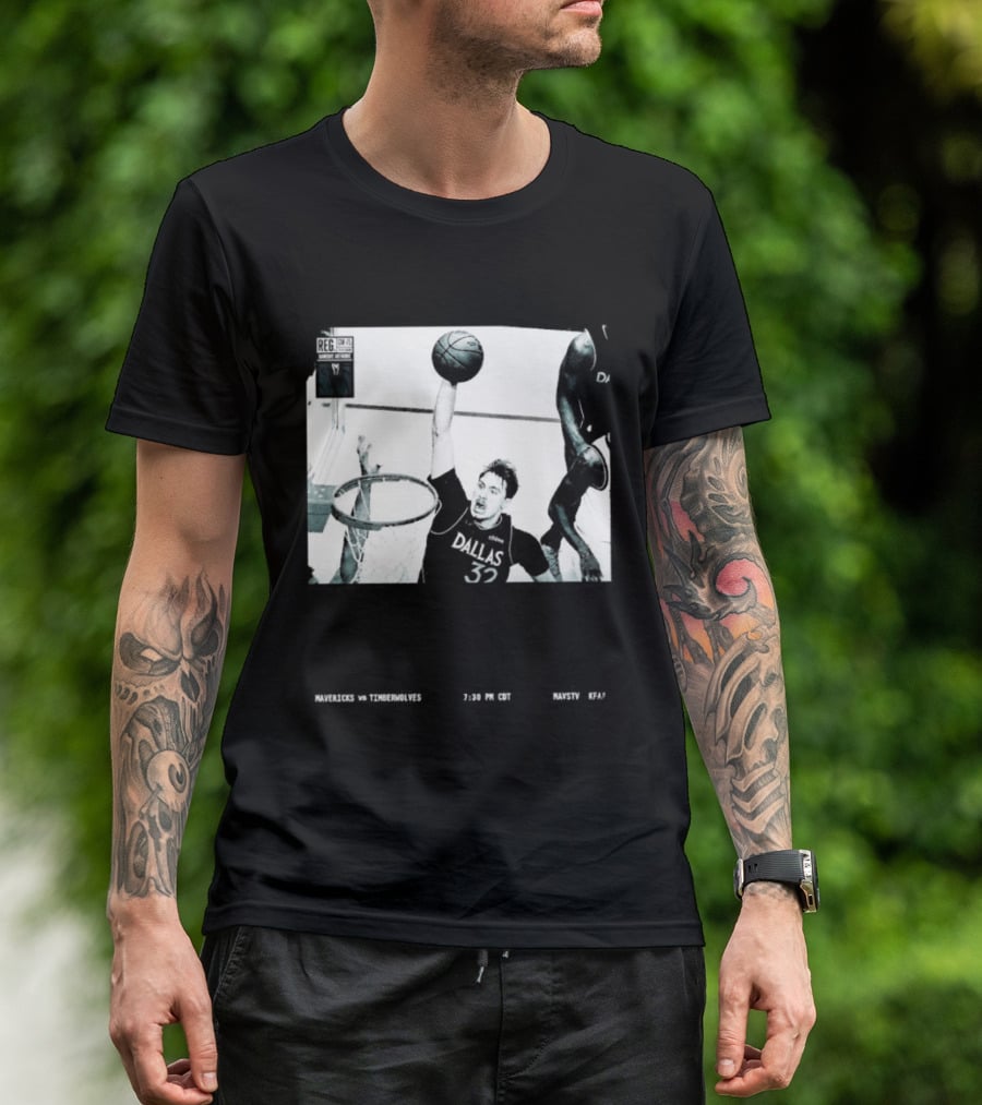 Cooper Flagg Dallas Mavericks No Howl Just Work Hoops Dunk T-Shirt