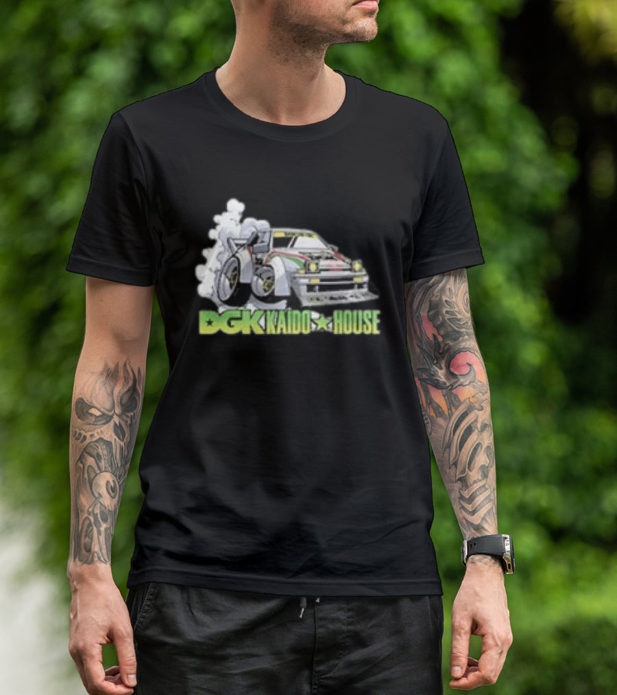 DGK Kaido House Street Spec Wide Open Racing Car Drift T-Shirt