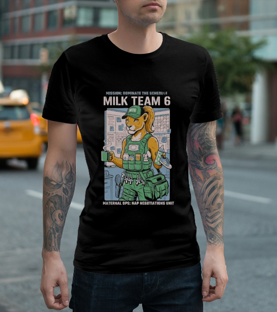 Dominate The Schedule Milk Team 6 Tiger MT6 T-Shirt
