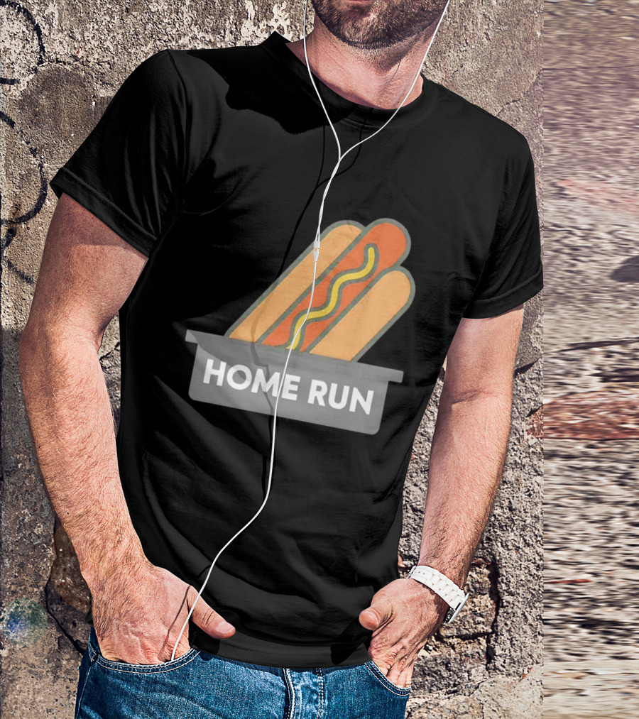 Home Run Hot Dog New York Mets Baseball Fan T-Shirt