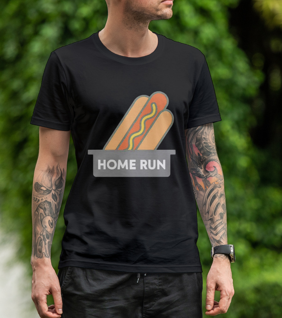 Home Run Hot Dog New York Mets Baseball Fan T-Shirt