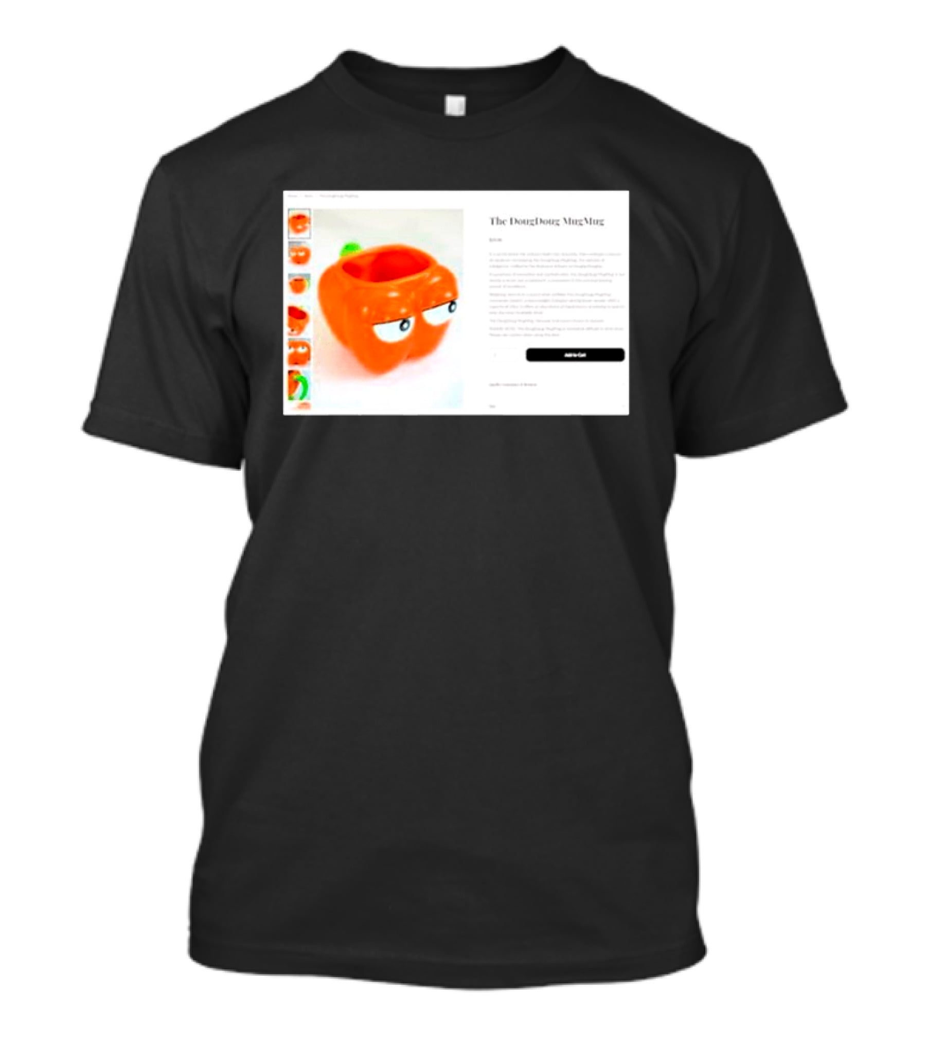I Hate The Dougdoug Mugmug Orange Pumpkin Face T-Shirt