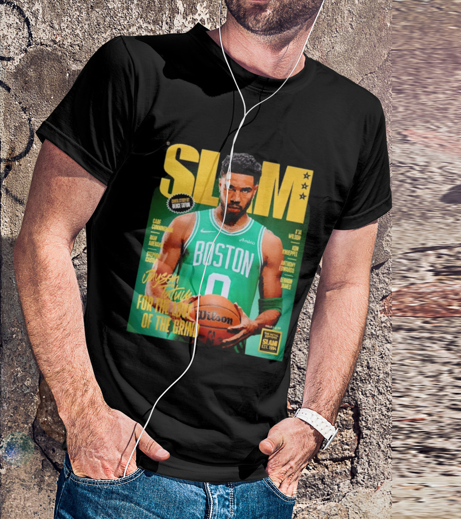 Slam Magazine Jayson Tatum Boston Celtics For The Love Of The Grind T-Shirt