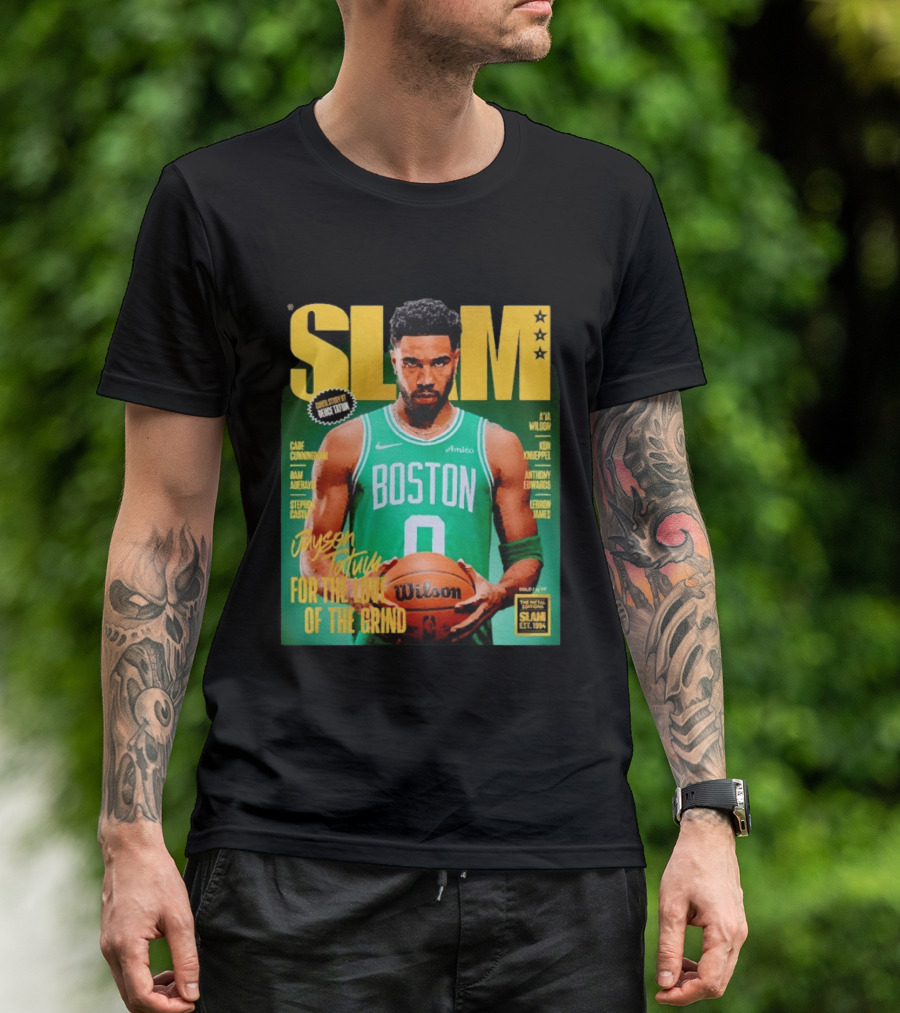Slam Magazine Jayson Tatum Boston Celtics For The Love Of The Grind T-Shirt