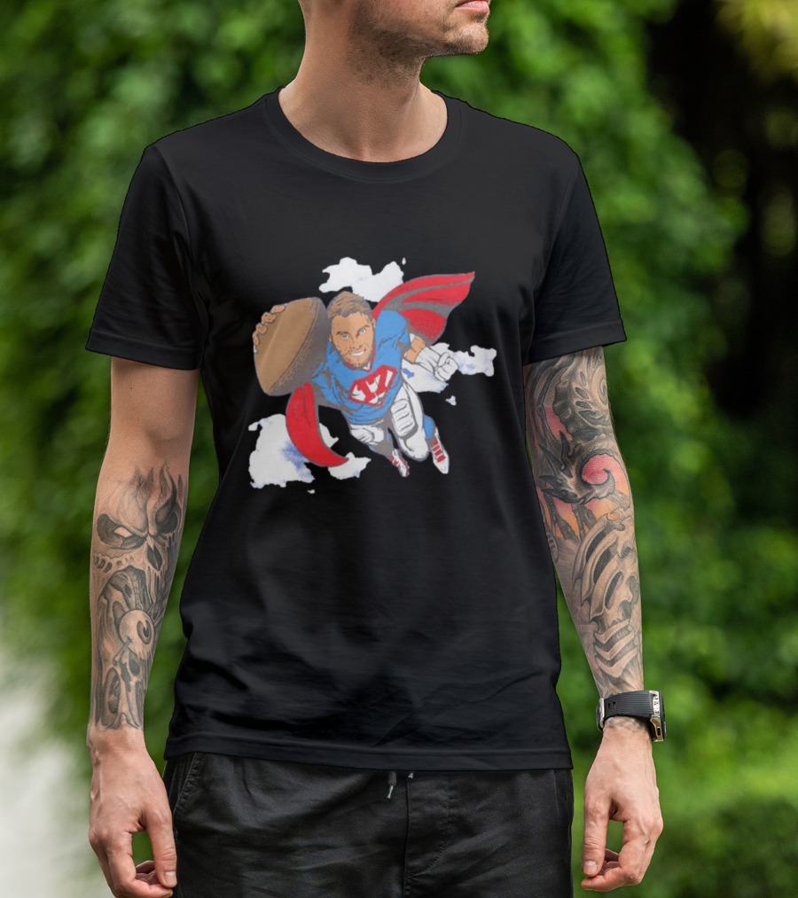 Superhero Football Josh Allen Buffalo Bills T-Shirt