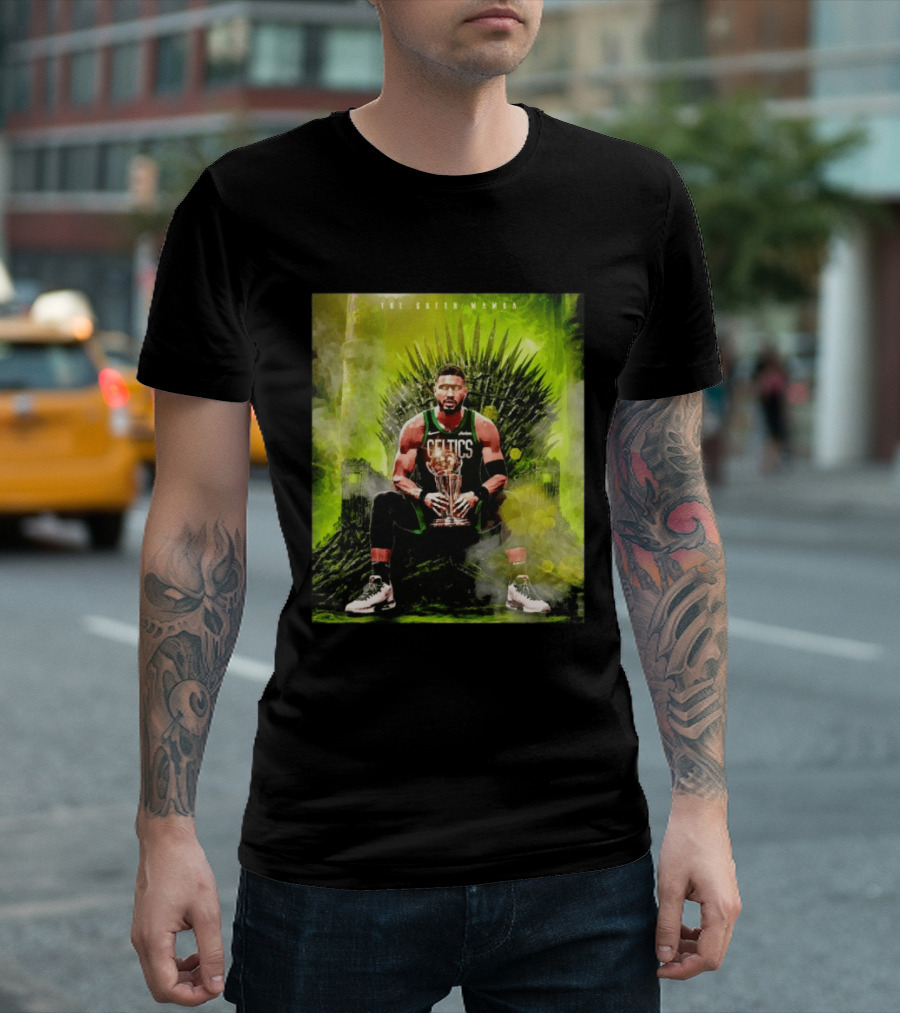 Jayson Tatum Boston Celtics The Green Mamba Iron Throne NBA Player T-Shirt