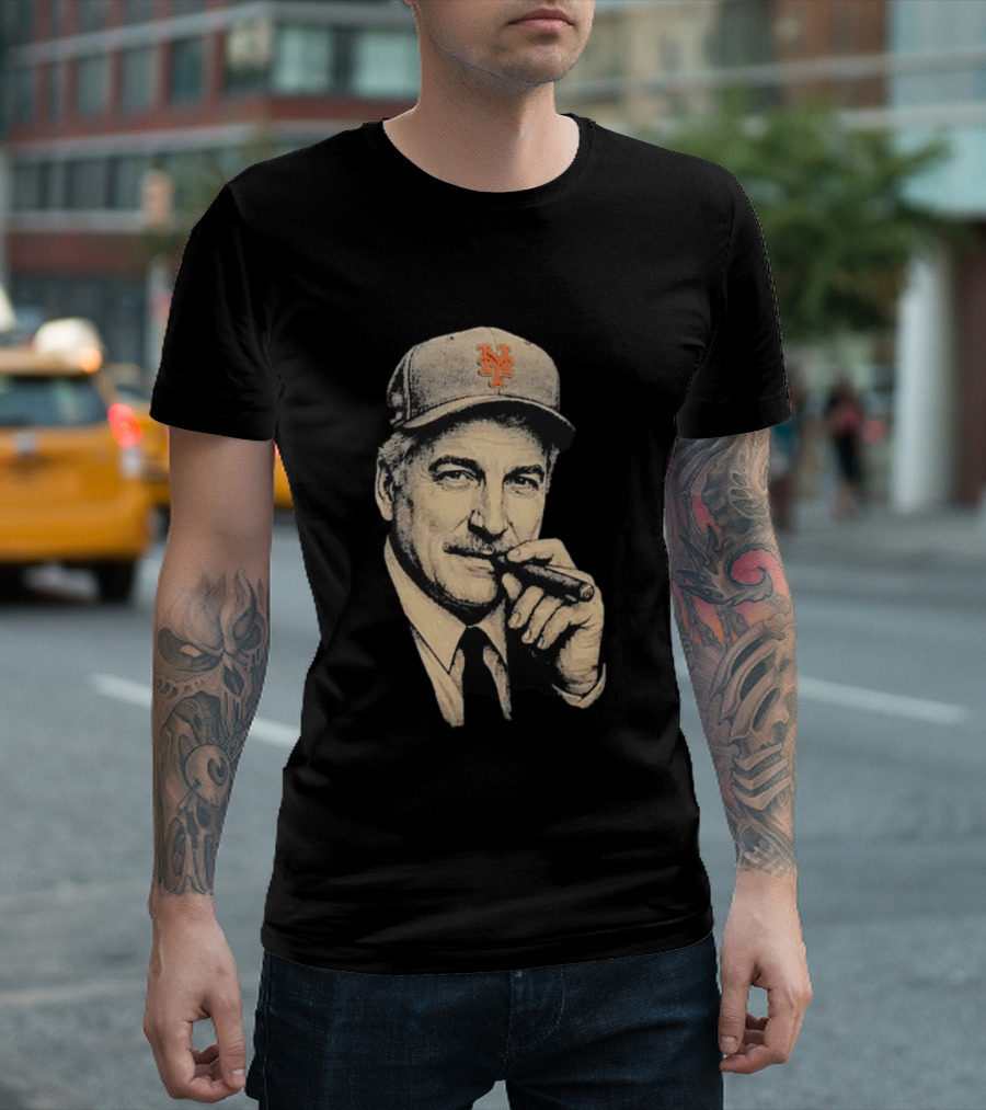 Keith Hernandez Cigar New York Mets Cap T-Shirt