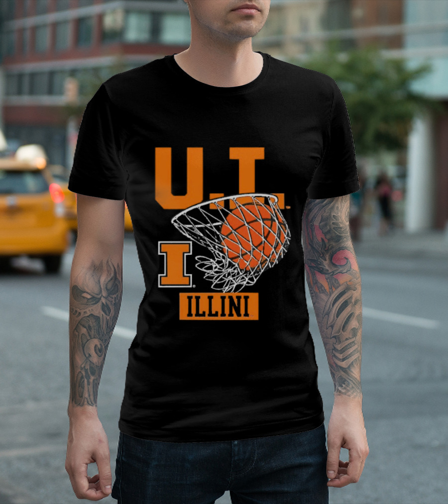 UT Illinois ILLINI Hoops Basketball Heritage T-Shirt