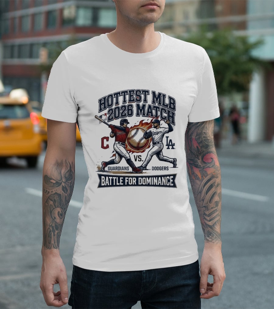 Hottest MLB 2026 Match Guardians Vs Dodgers Battle For Dominance T-Shirt
