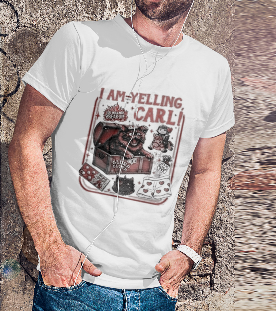 I Am Yelling Carl Box Of Surprises T-Shirt