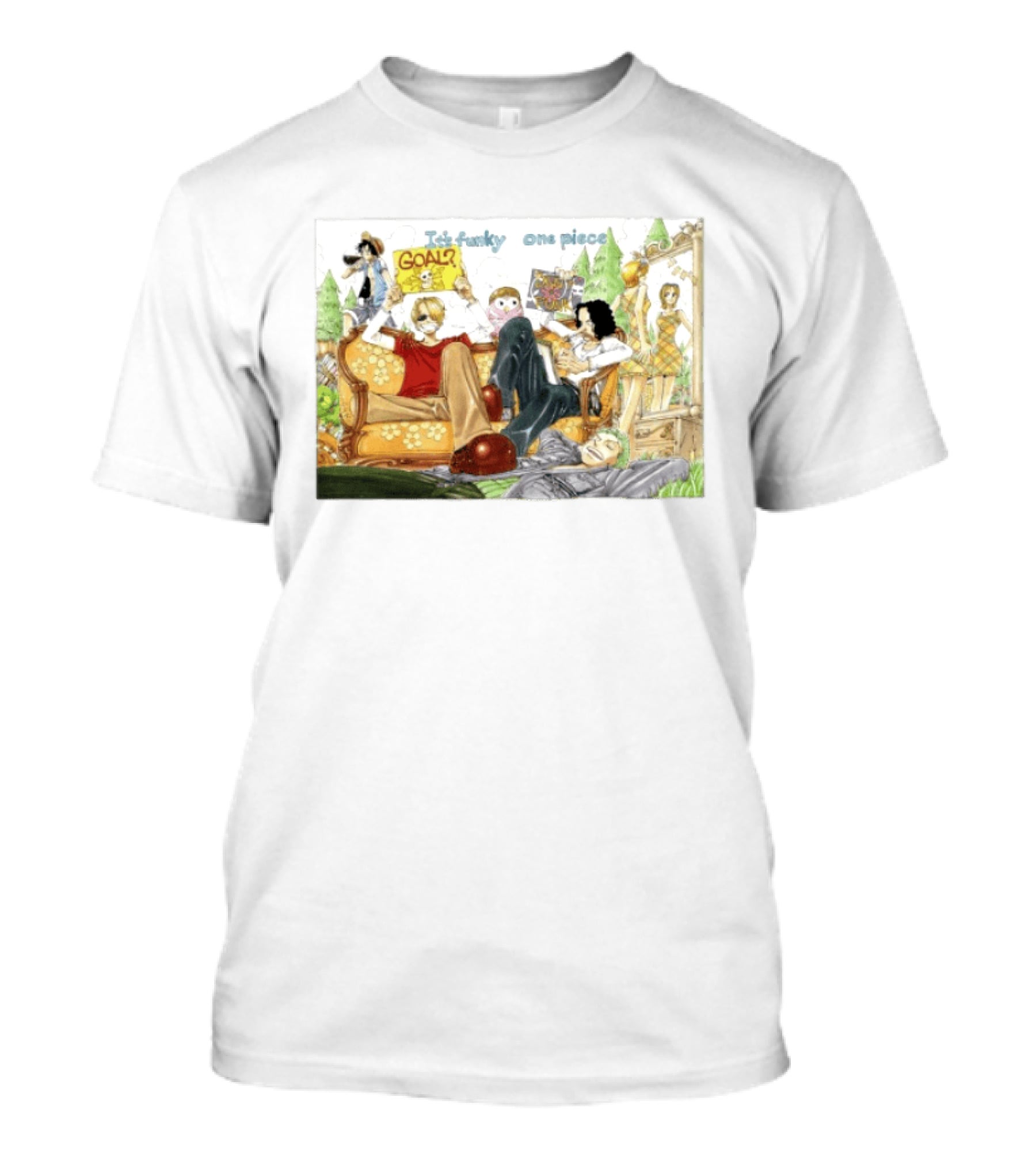 It's Funky One Piece Anime Crew And Goal Adventure T-Shirt