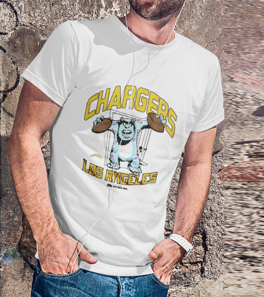 Los Angeles Chargers Monsters Inc Sully Collaboration T-Shirt