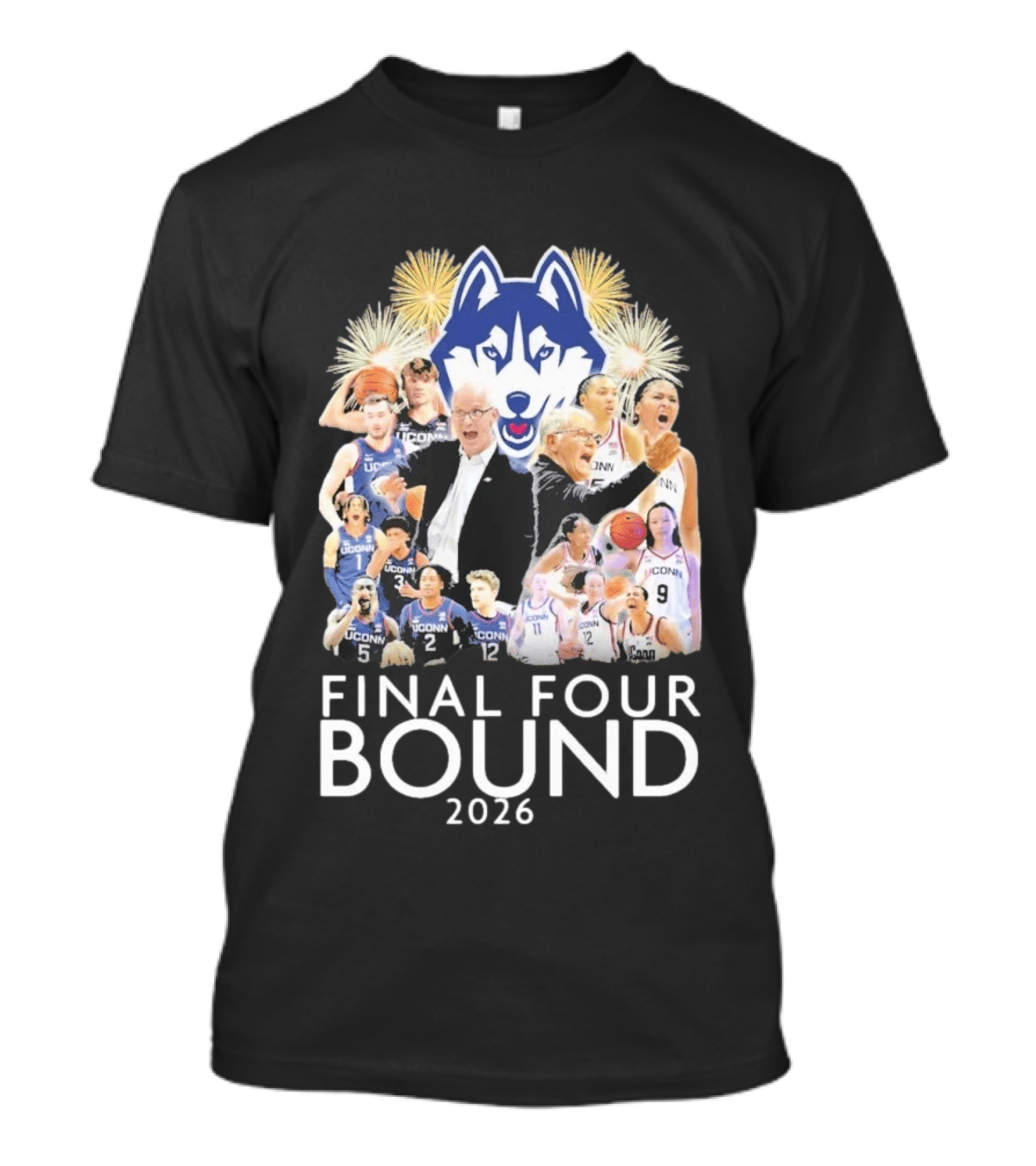UConn Huskies Final Four Bound 2026 Celebration T-Shirt
