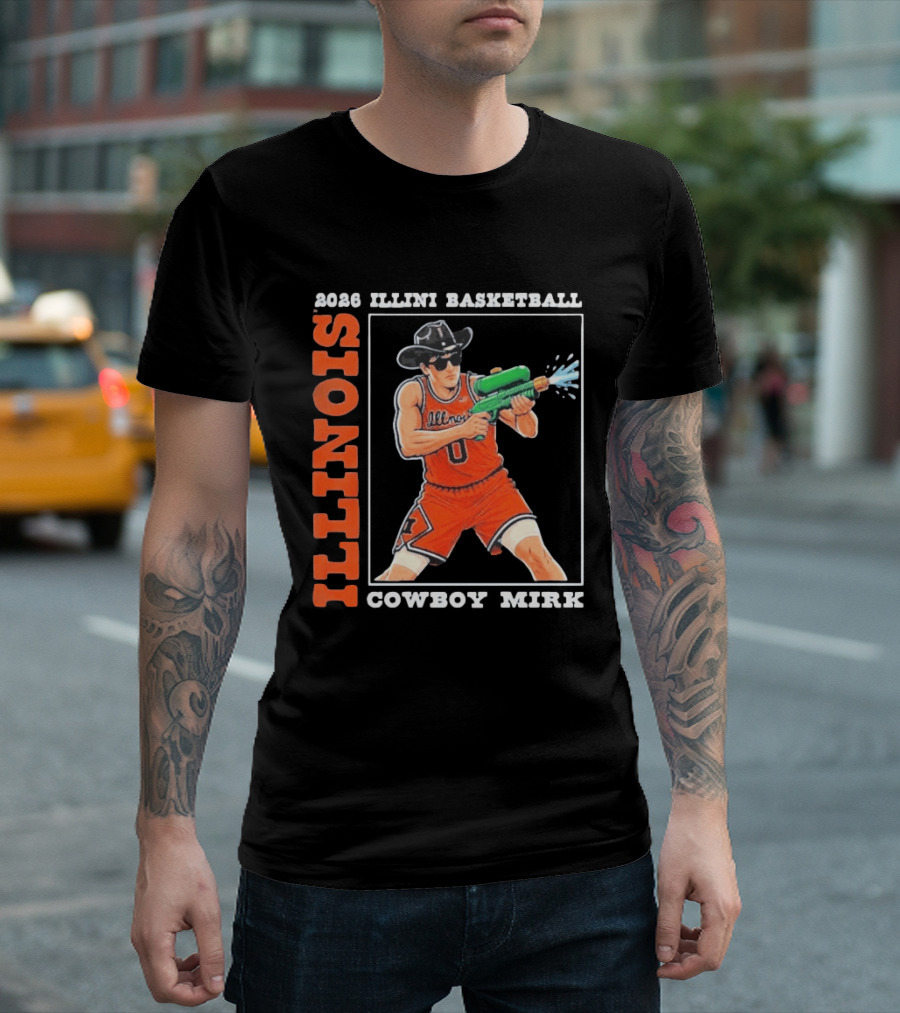 2026 Illinois Basketball Cowboy Mirk Fighting Illini March Madness Final Four T-Shirt