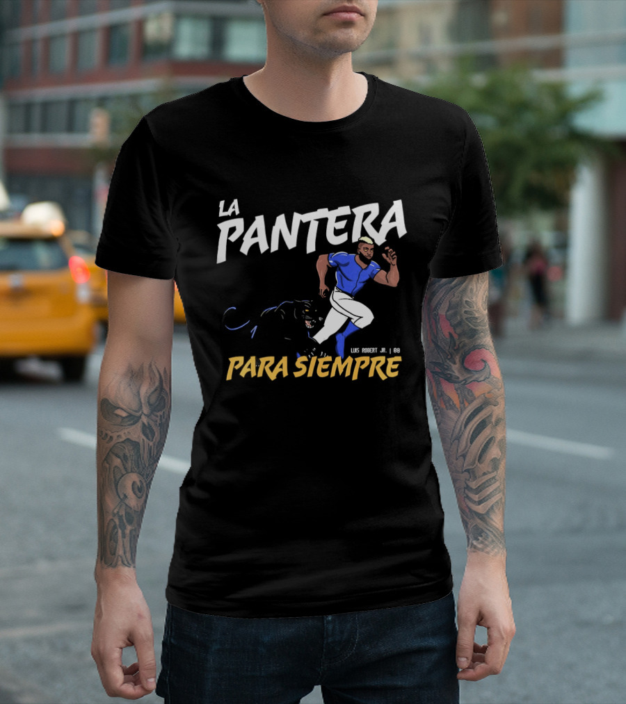 La Pantera Para Siempre Luis Robert Jr New York Mets Baseball T-Shirt