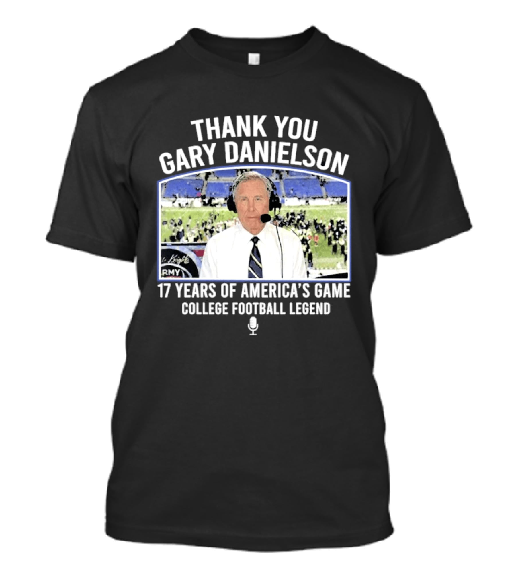 Thank You Gary Danielson 17 Years Of America's Game College Football Legend T-Shirt