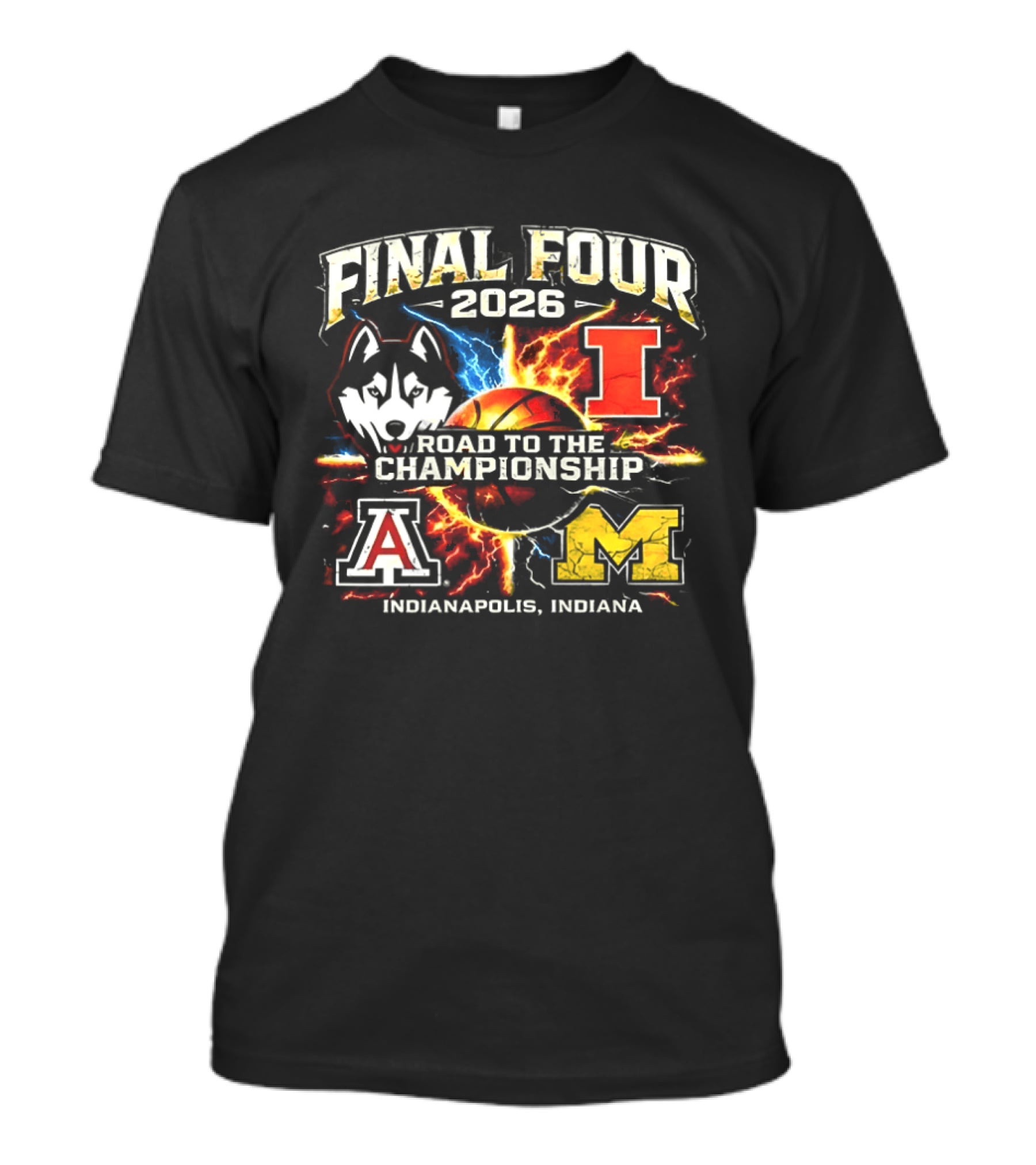 2026 Final Four Road To The Championship Indianapolis Indiana T-Shirt